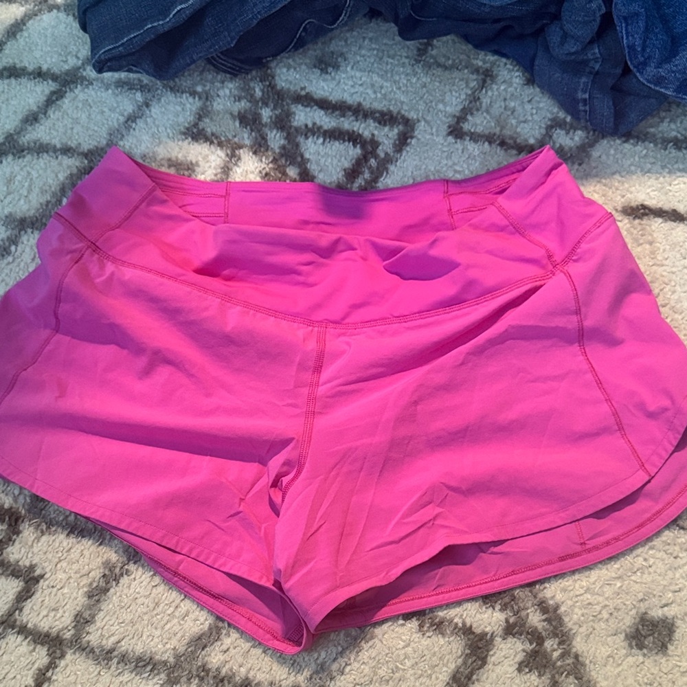 Lululemon Athletica Bright Pink Athletic Shorts